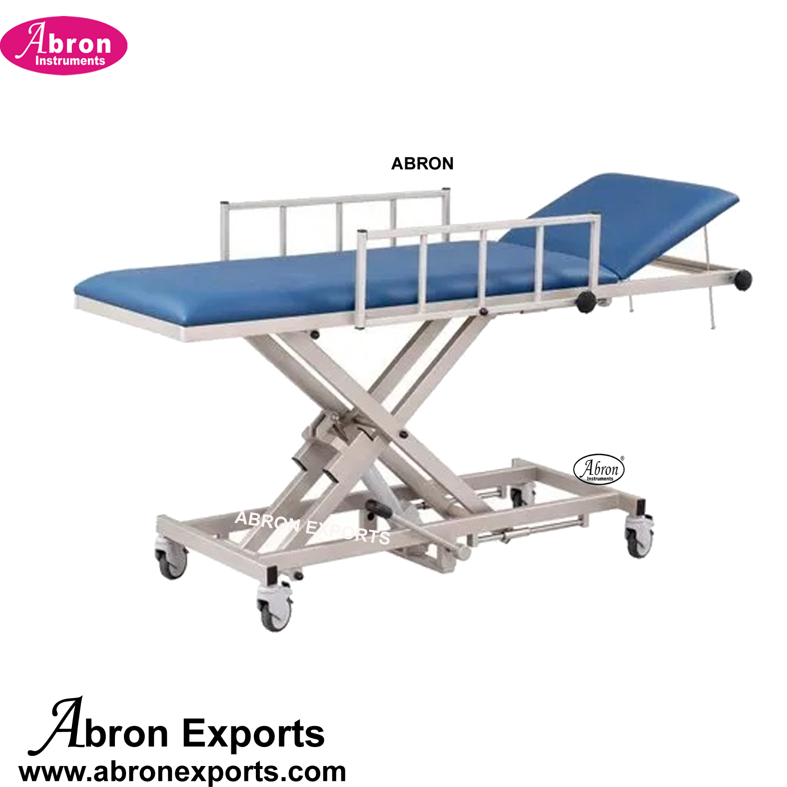 MRI  compatible stretcher 190x60x90cm with wheels mattres ainlinable Head Tfolding stretcher trolley Abron ABM-2721ST 